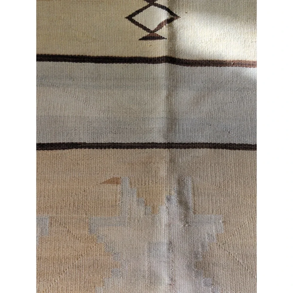 Navajo Rug, Banded Double Saddle Blanket. 62